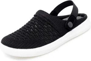 Mens Womens Mules & Clogs Garden Shoes Breathable Mesh Walking Mules Sneakers Open Back Slip On Shoes Non-Slip Outdoor Beach Sandals Unisex