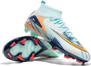 Men's Womens Soccer Shoes Cleats Professional High-Top Breathable Athletic Football Boots for Outdoor Indoor TF/AG 3US-11US
