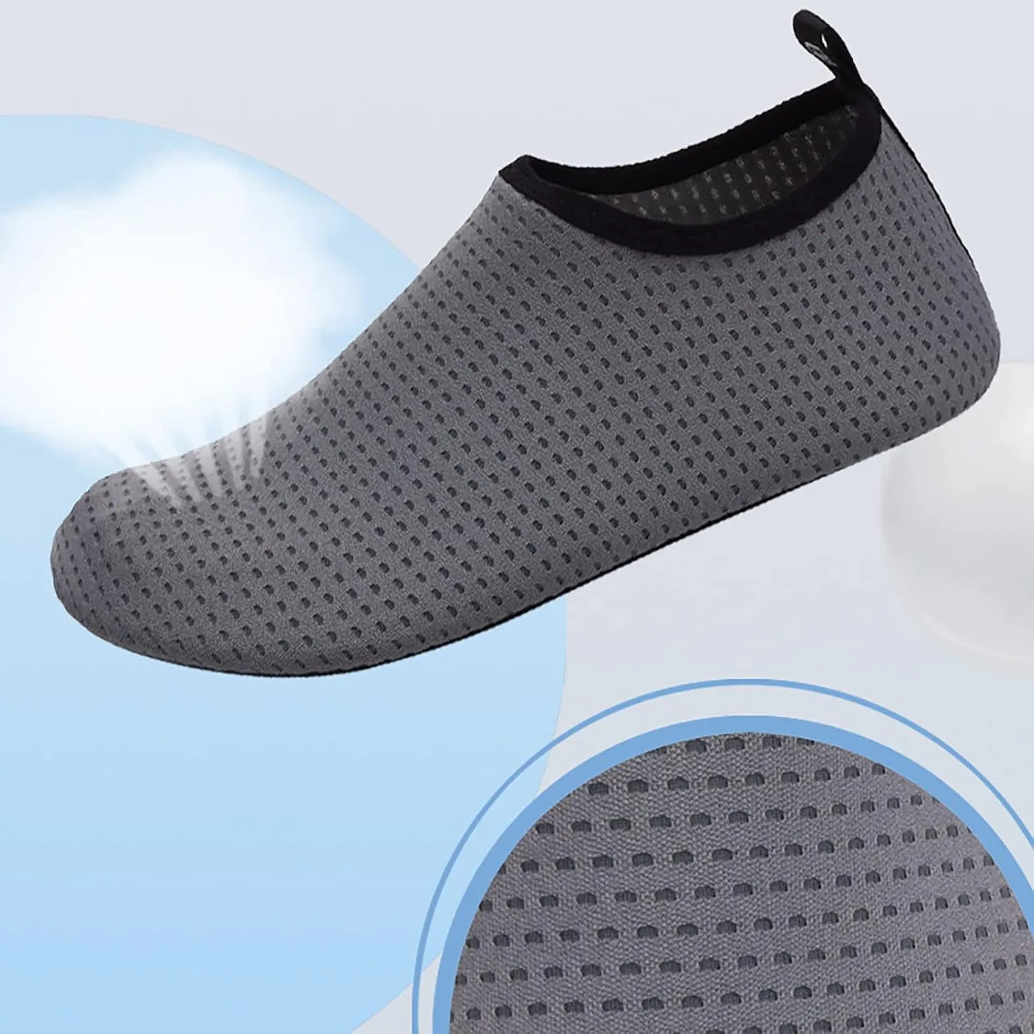Mens Womens Water Shoes Barefoot Quick Dry Aqua Beach Swim Pool Shoes Lightweight Non Slip Outdoor Sports Hiking Surf Yoga Footwear