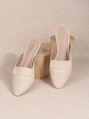 Metro Pointed Toe Block Mules