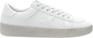 Mi.iM Alex Rubber Sole Lace-up Glitter Leather Star Sneakers