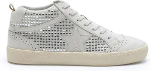 Mi.iM Daisy Rubber Sole Lace-up Glitter Suede Mid Star Sneakers