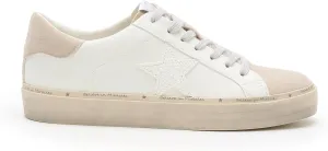 Mi.iM Gaby Rubber Sole Lace-up Snake Print Suede Star Sneakers