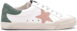Mi.iM Sadie Rubber Sole Lace-up Leather Star Sneakers