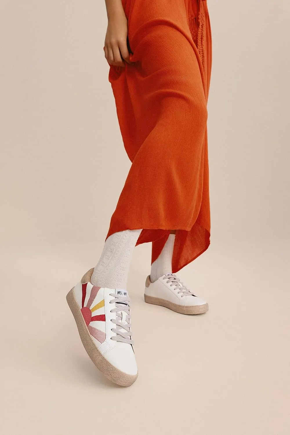 Mi.iM Sunny Rubber Sole Lace-up Vintage Sneakers