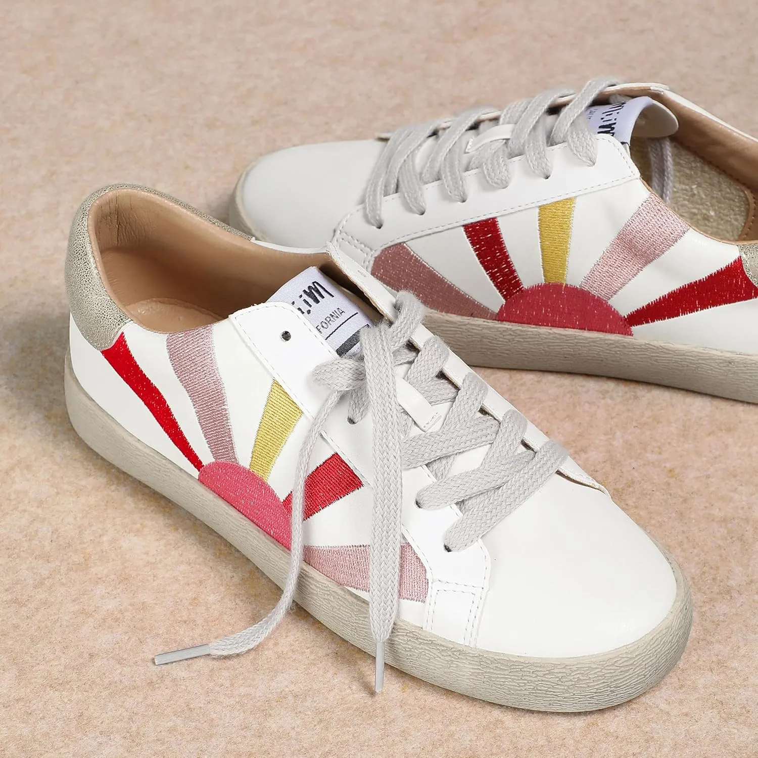 Mi.iM Sunny Rubber Sole Lace-up Vintage Sneakers