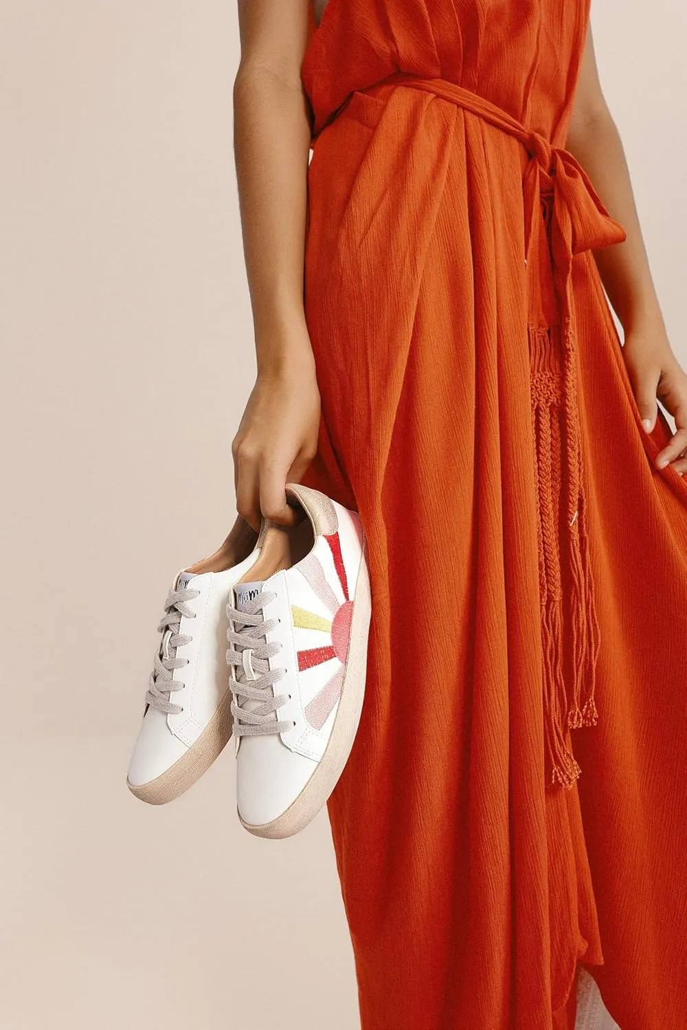 Mi.iM Sunny Rubber Sole Lace-up Vintage Sneakers