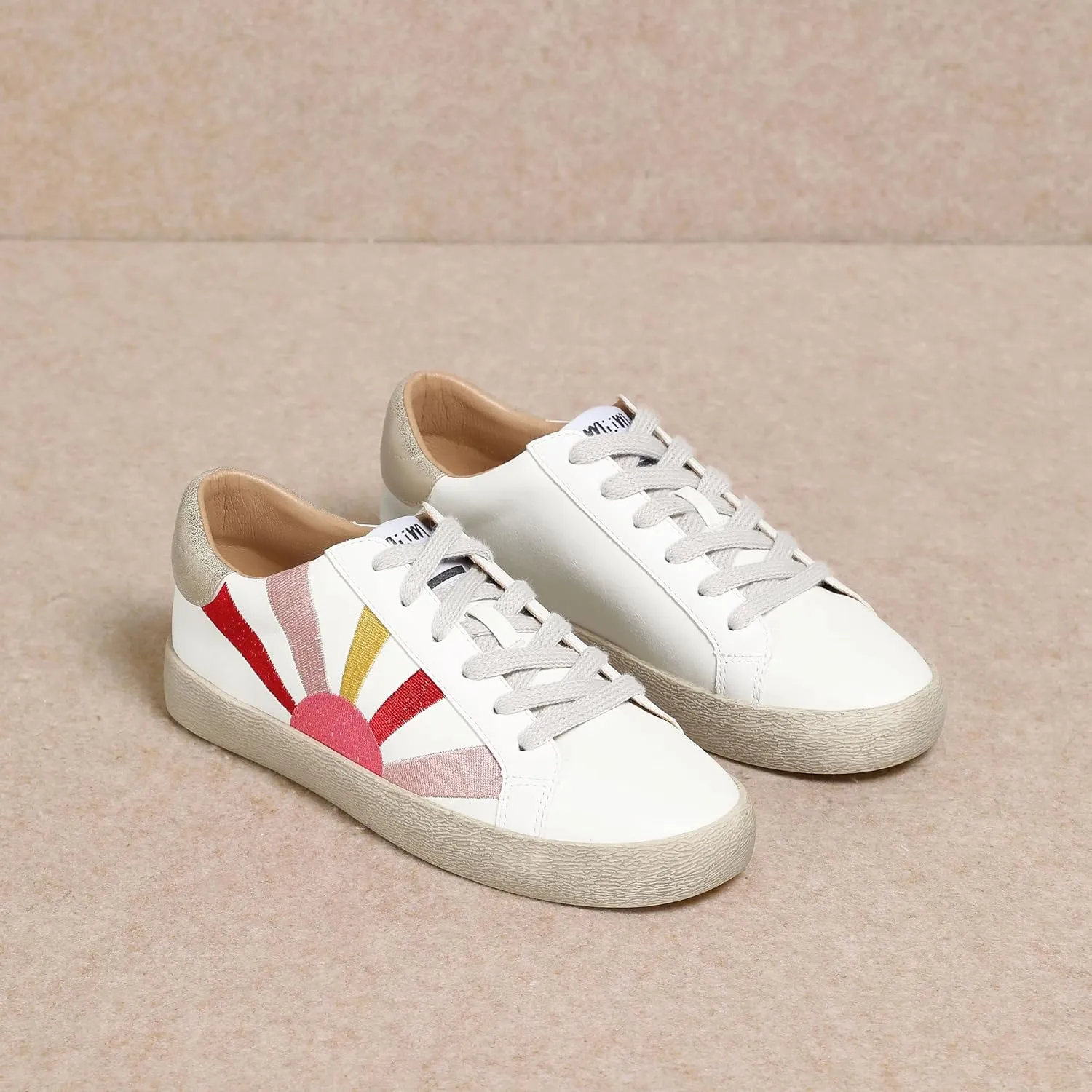 Mi.iM Sunny Rubber Sole Lace-up Vintage Sneakers