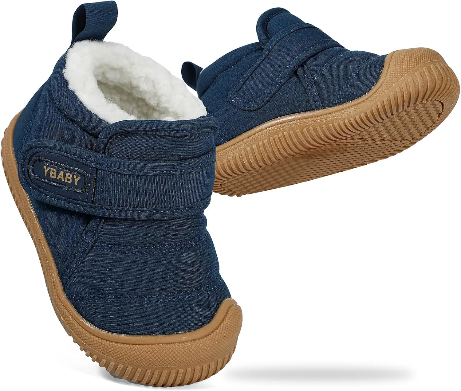 MK MATT KEELY Baby Winter Warm Shoes for Infant Boys Girls Toddler Plush Lining Snow Boots Soft Sole Non-Slip Walking Shoes Outdoor Faux Fur Booties