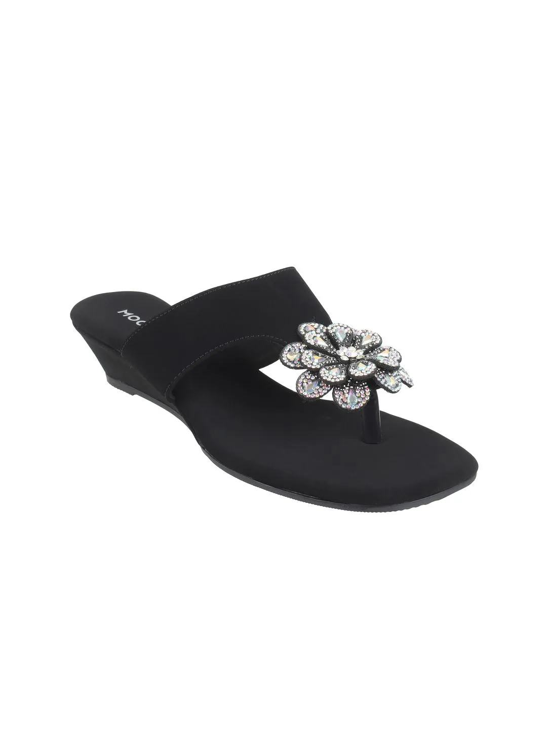 Mochi Embellished Block Mules