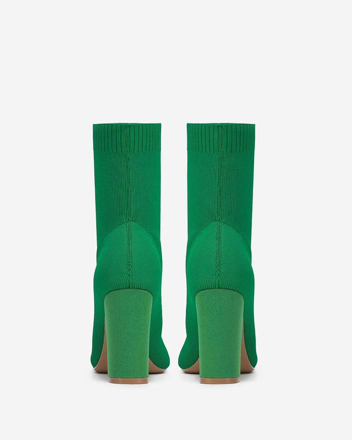Mousse FIT Women’s Minimalist Pointed Toe Chunky Heeled Ankle Boots