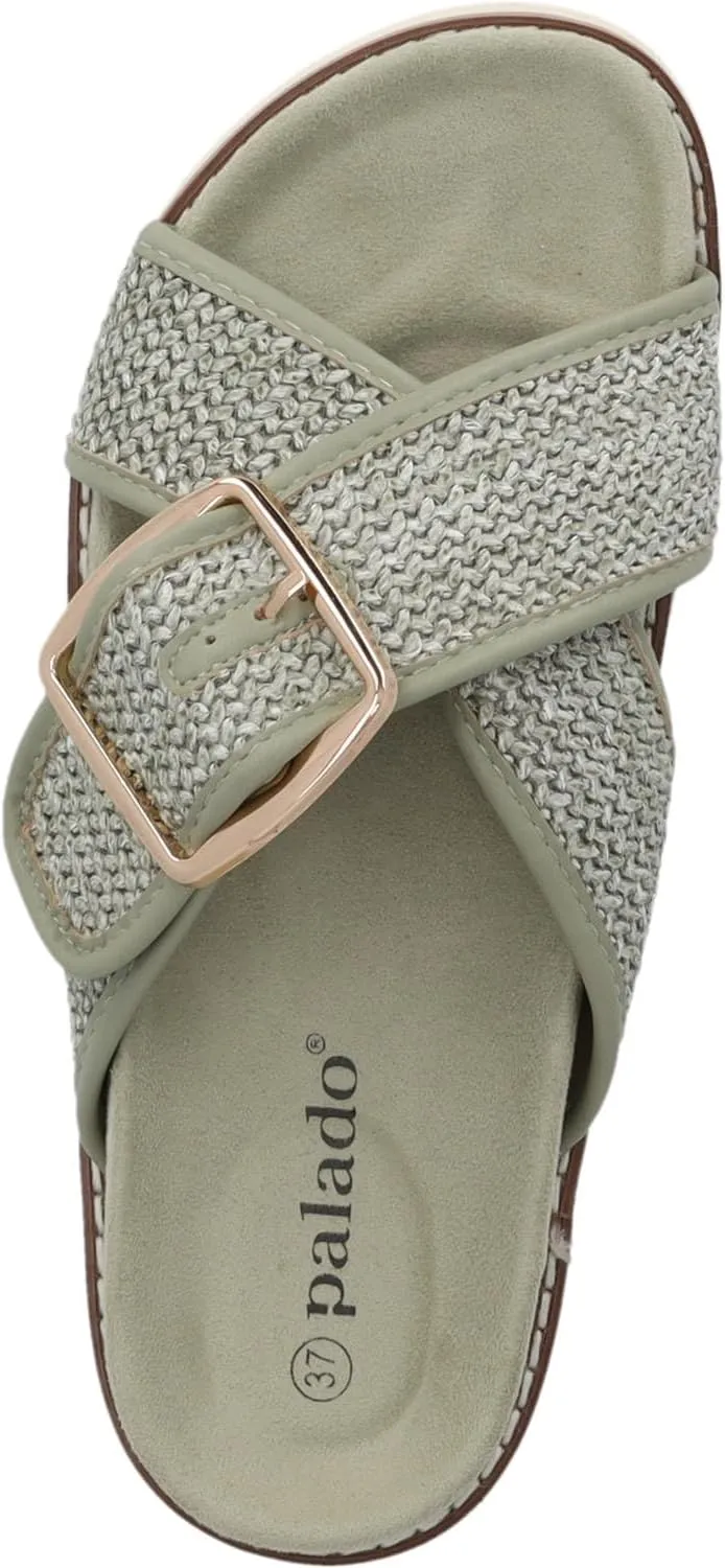 Myneris Women's Mules - Comfortable Sandals - Fashionable Summer Shoes - Elegant Slippers