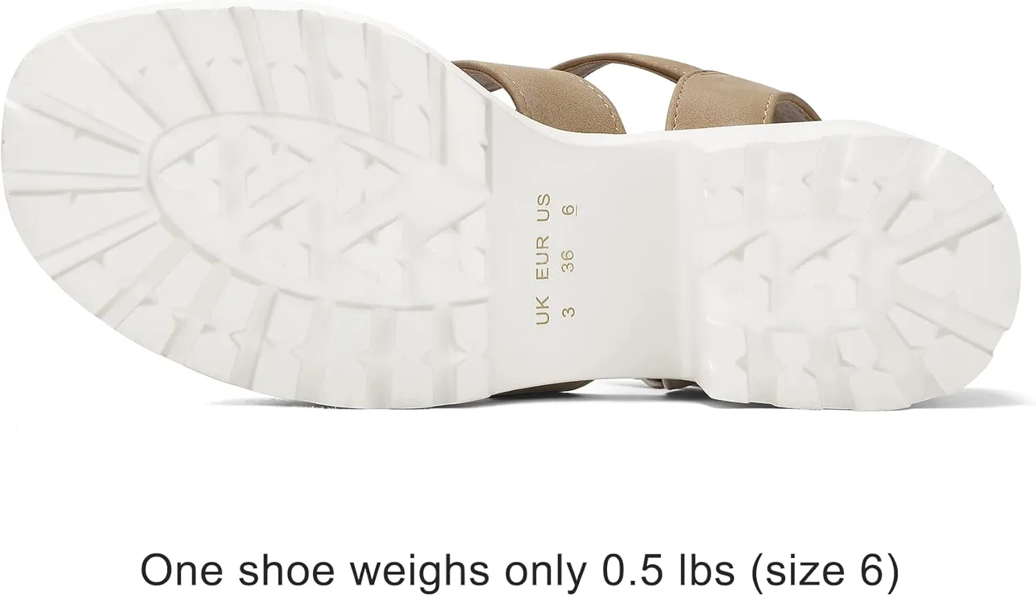 mysoft Women's Platform Sandals Ankle Strap Open Toe Lug Sole 3 Inch Chunky Block Heeled Sandals
