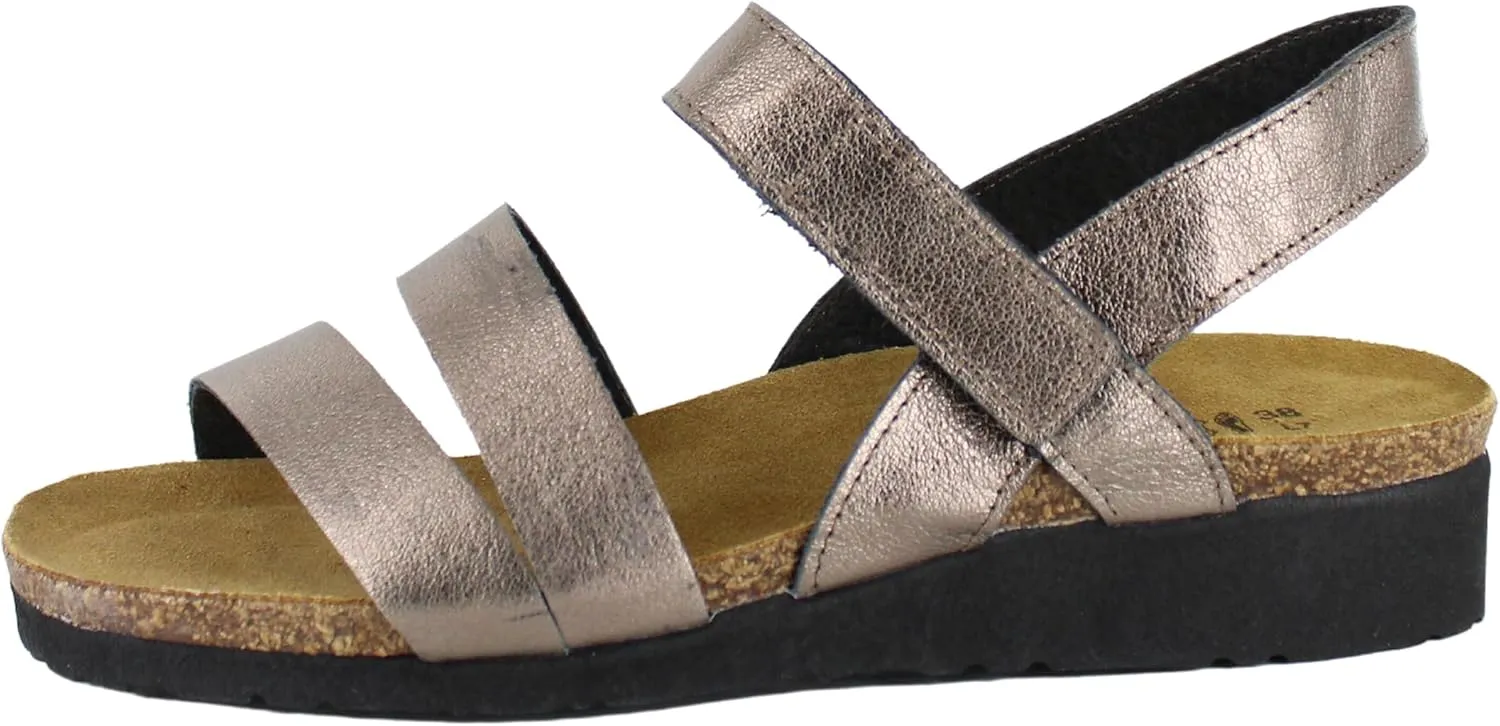 NAOT Kayla Women’s Sandals - Supportive 3-Strap Design with Backstrap, Cork & Latex Footbed - Arch Support - Travel-Friendly Comfortable Walking Sandals for All-Day Wear