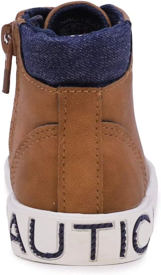 Nautica Kids Chukka Boots with Lace-Up and Zipper Ankle Bootie Design | Boys-Girls | Dress Shoes | Size for Toddler & Little Kids
