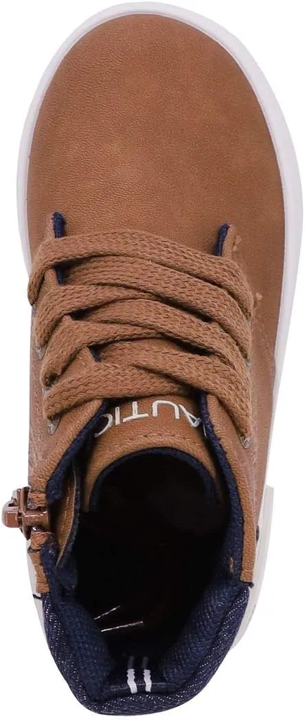 Nautica Kids Chukka Boots with Lace-Up and Zipper Ankle Bootie Design | Boys-Girls | Dress Shoes | Size for Toddler & Little Kids