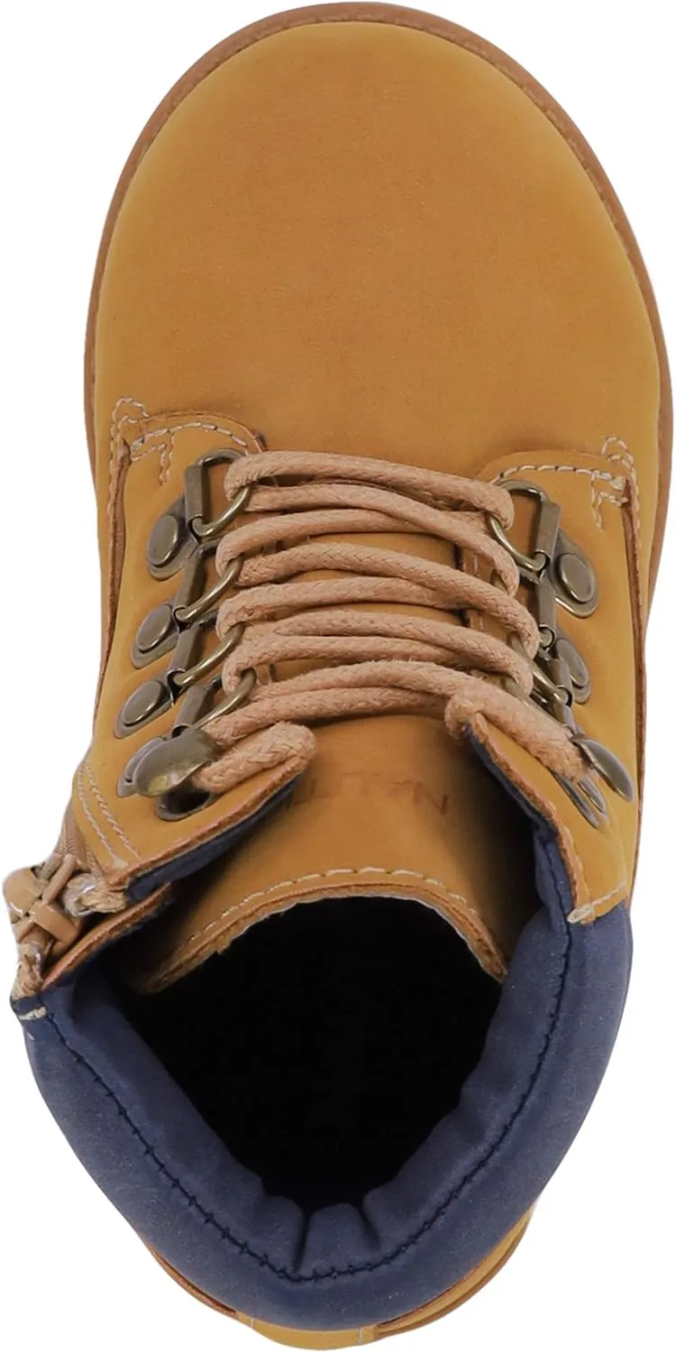 Nautica Kids Chukka Boots with Lace-Up and Zipper Ankle Bootie Design | Boys-Girls | Dress Shoes | Size for Toddler & Little Kids