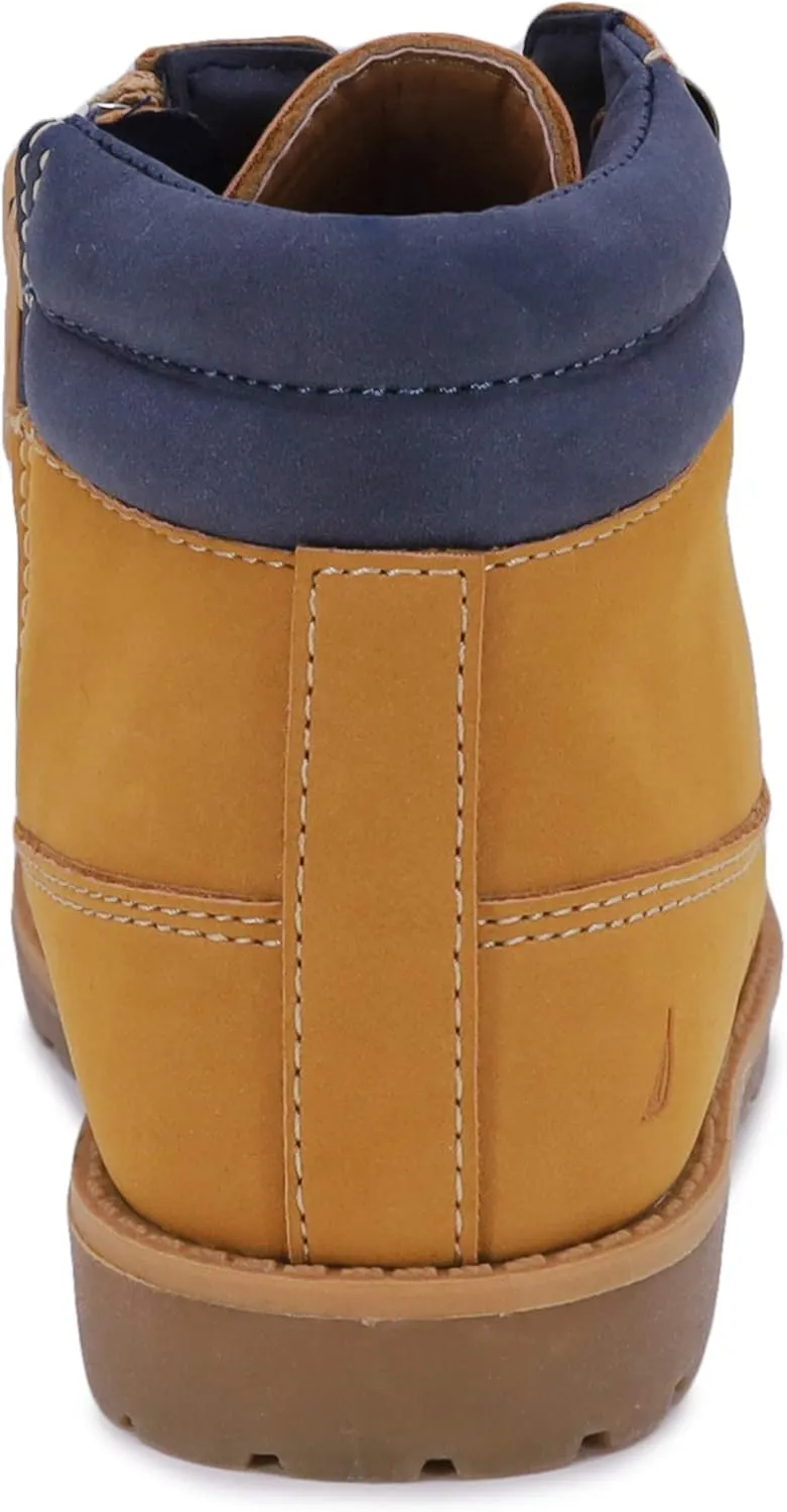 Nautica Kids Chukka Boots with Lace-Up and Zipper Ankle Bootie Design | Boys-Girls | Dress Shoes | Size for Toddler & Little Kids