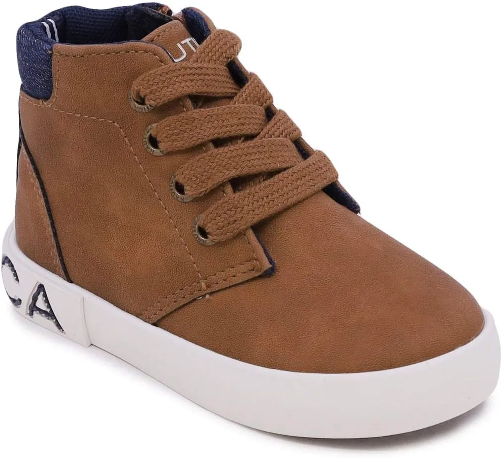 Nautica Kids Chukka Boots with Lace-Up and Zipper Ankle Bootie Design | Boys-Girls | Dress Shoes | Size for Toddler & Little Kids