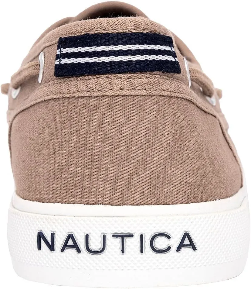 Nautica Men's Casual Boat Shoes, Moc-Toe Loafers with Cushioned Insole, Deck Fashion Sneaker