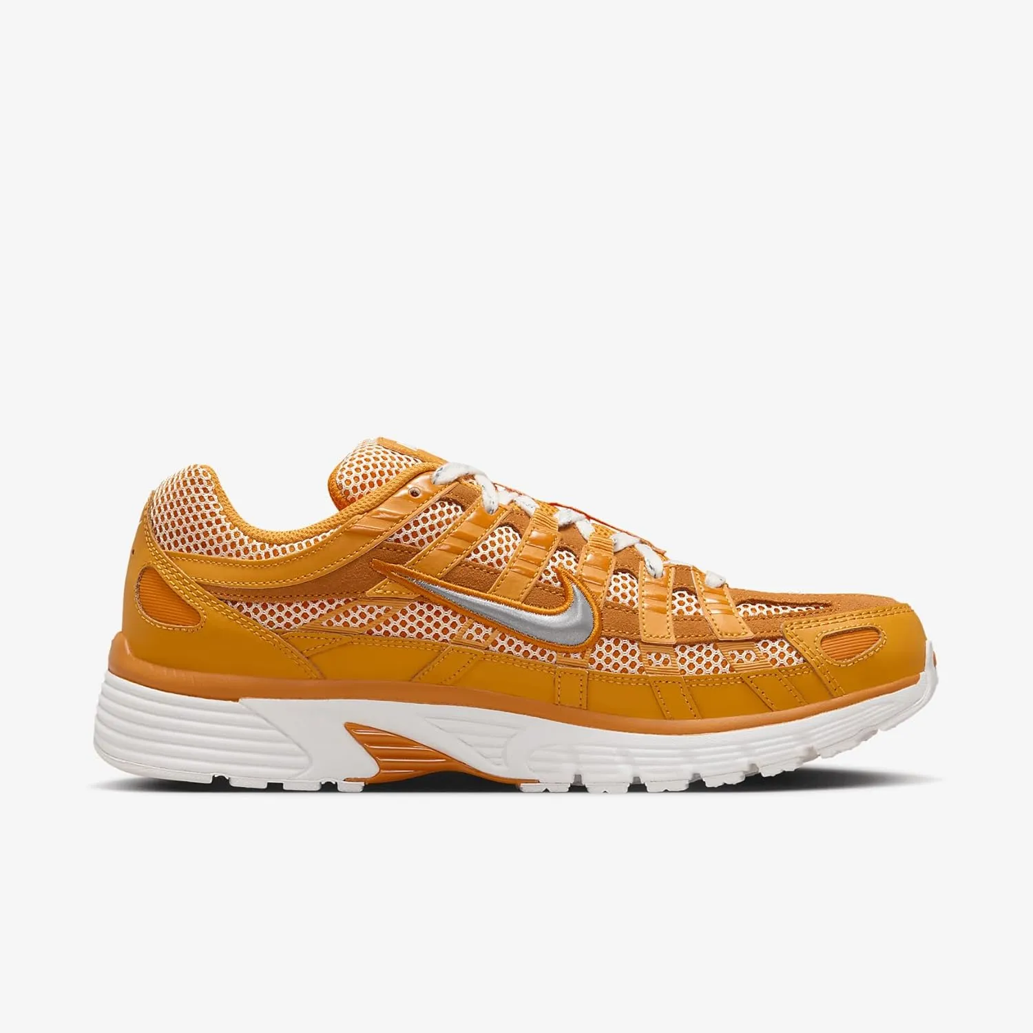 Nike P-6000 Premium Shoes (HQ3641-886, Kumquat/Magma Orange/Summit White/Metallic Silver)