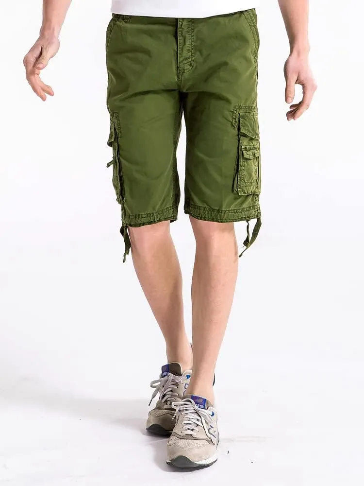 OCHENTA Men's Loose Fit Cargo Shorts with Multi Pockets
