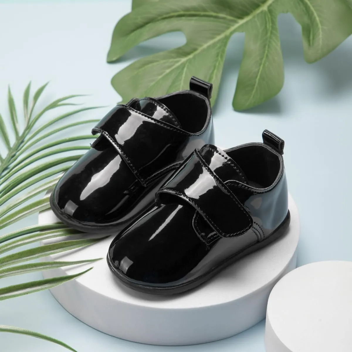 ohsofy Infant Baby Boy Oxford Shoes PU Leather Loafers Rubber and Soft Sole Wedding Dress Shoes Toddler Girl Baby Walking Shoes