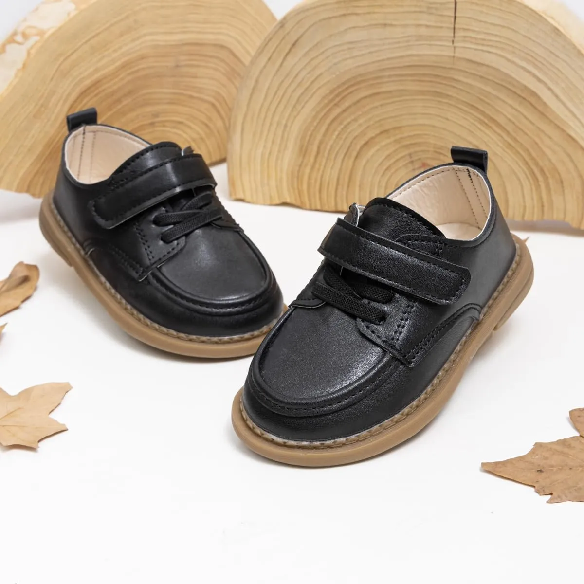 ohsofy Infant Baby Boy Oxford Shoes PU Leather Loafers Rubber and Soft Sole Wedding Dress Shoes Toddler Girl Baby Walking Shoes