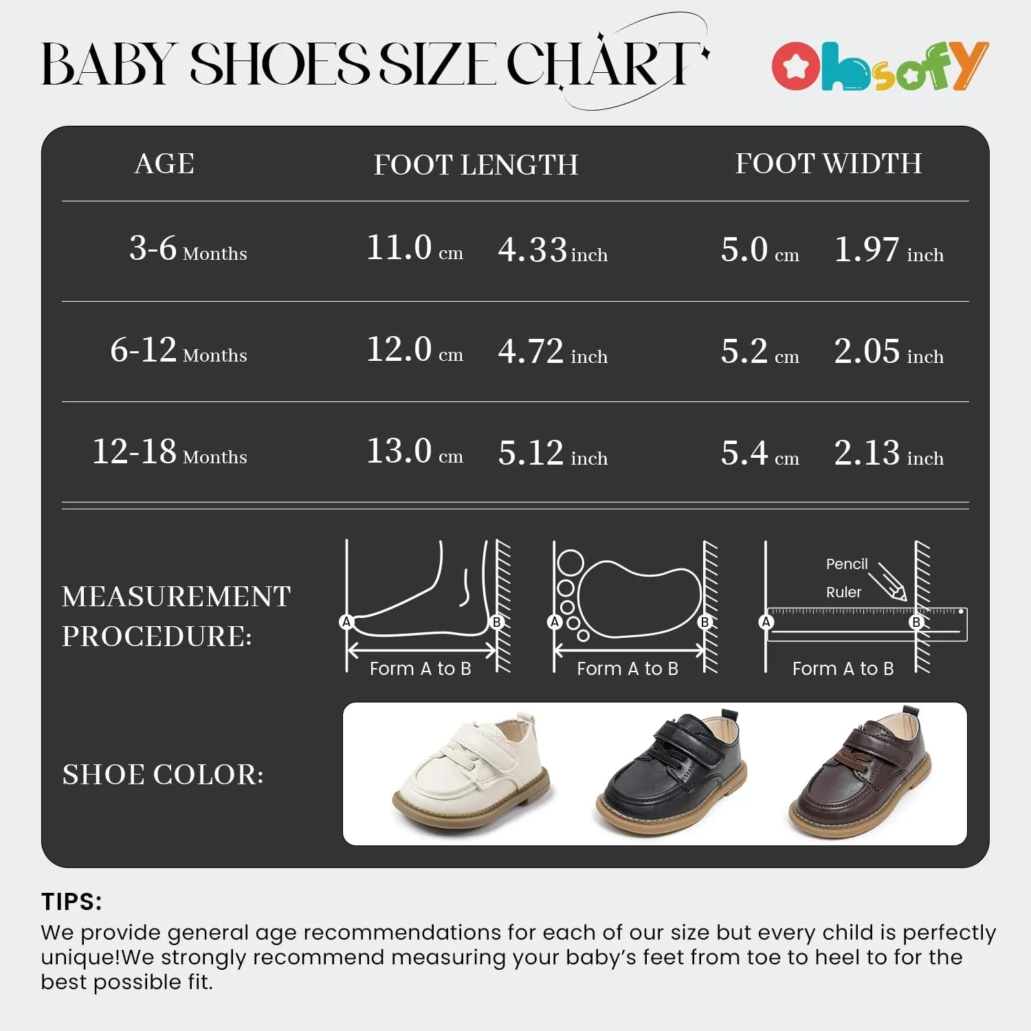 ohsofy Infant Baby Boy Oxford Shoes PU Leather Loafers Rubber and Soft Sole Wedding Dress Shoes Toddler Girl Baby Walking Shoes