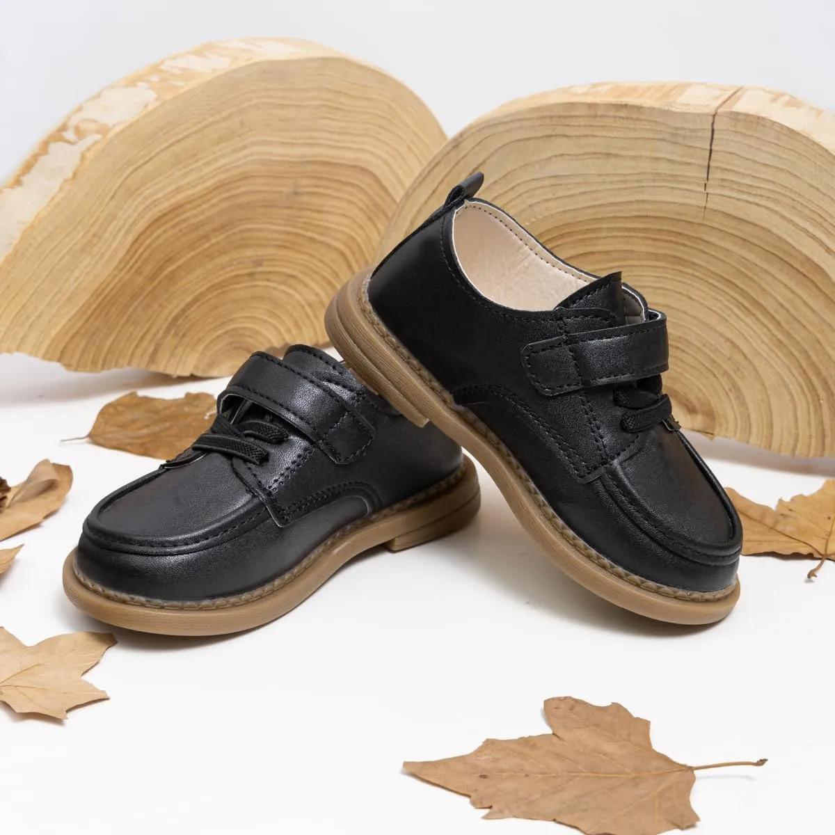 ohsofy Infant Baby Boy Oxford Shoes PU Leather Loafers Rubber and Soft Sole Wedding Dress Shoes Toddler Girl Baby Walking Shoes