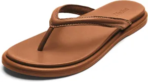OLUKAI Tiare Women's Beach Sandals, Premium Leather & Stylish Design, All-Day Comfort & Support