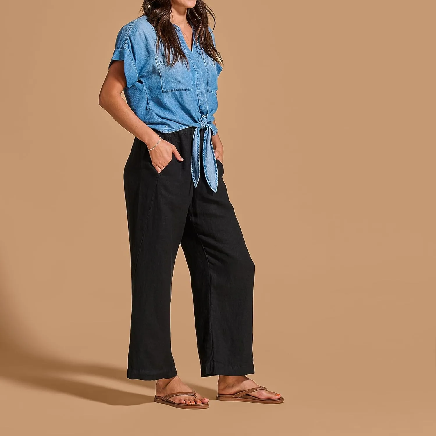 OLUKAI Tiare Women's Beach Sandals, Premium Leather & Stylish Design, All-Day Comfort & Support