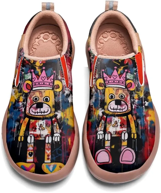 Onehorse Women's Painted Travel Shoes Comfortable Slip-Ons Casual Loafers Graffiti Fashion Sneaker