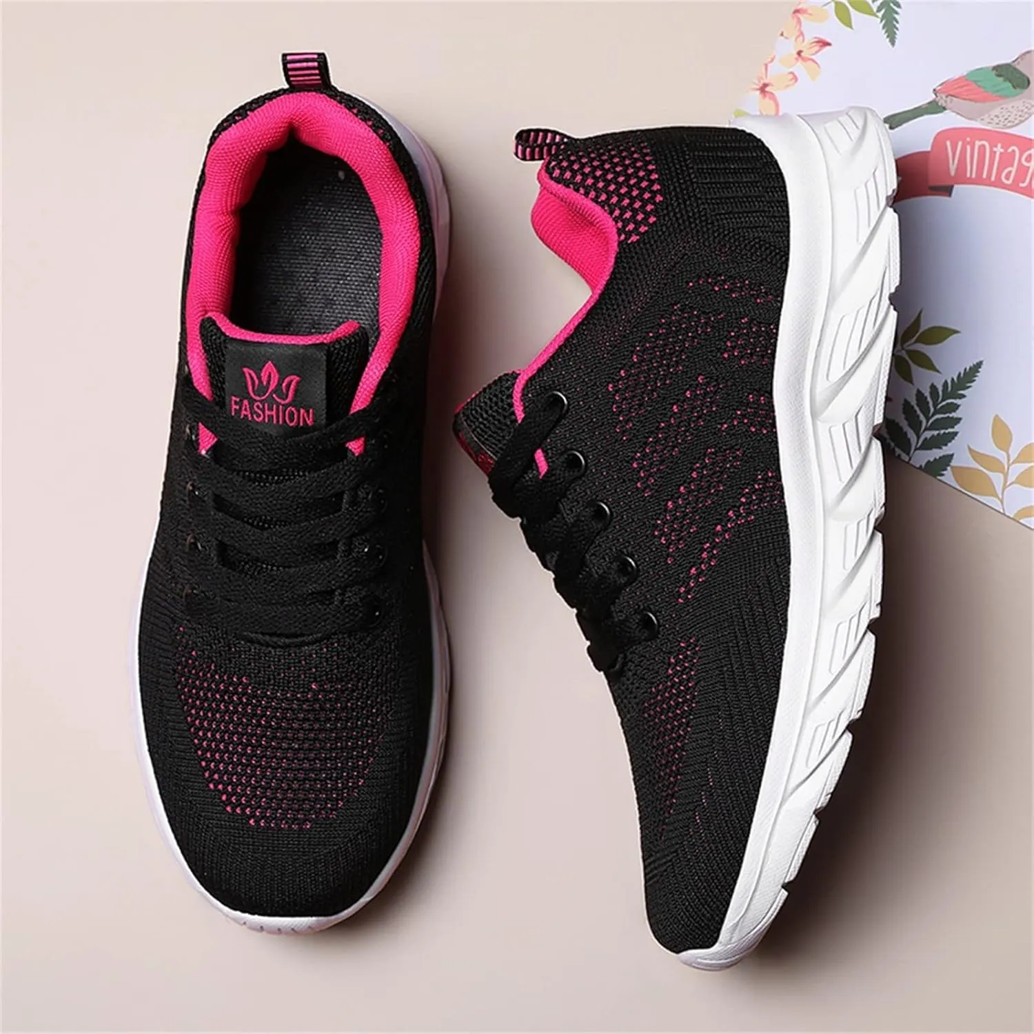 Orthopedic Casual Shoes for Women 2025 Lace Up Fashion Classic Comfort Flat Fashion Sneakers Comfortable Lightweight Flats Breathable Padded Insole Slip on Tennis Footwears with Arch Support