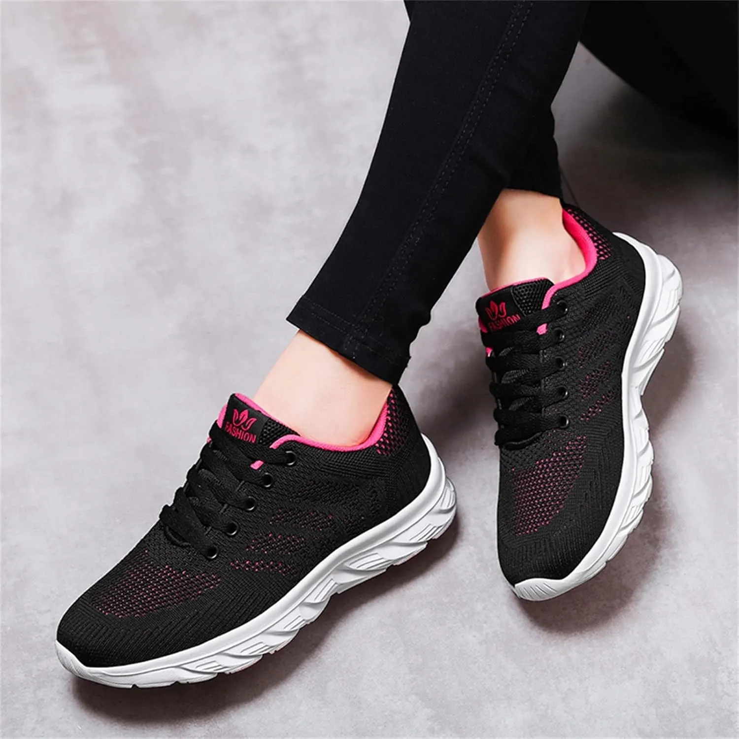 Orthopedic Casual Shoes for Women 2025 Lace Up Fashion Classic Comfort Flat Fashion Sneakers Comfortable Lightweight Flats Breathable Padded Insole Slip on Tennis Footwears with Arch Support