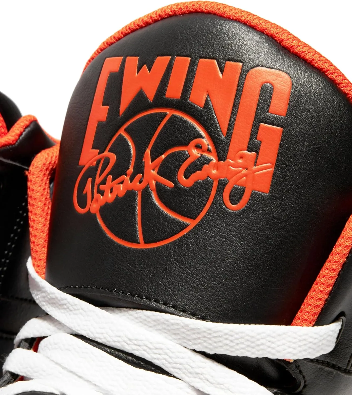 PATRICK EWING Athletics 33 HI Halloween Edition - Black/Orange/White Retro Basketball Shoes with Reversible Ankle Strap
