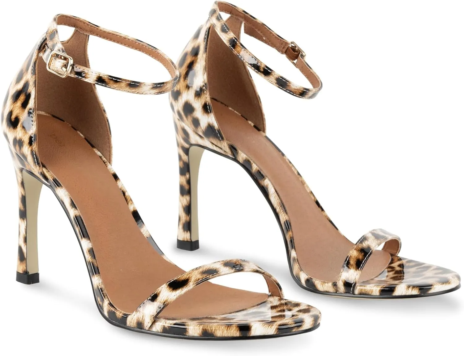 perixir Strappy Heels for Women High Stiletto Heels Sexy Prom Dressy Sandals Ankle Strap Heels Dainty Rope Stiletto Heel