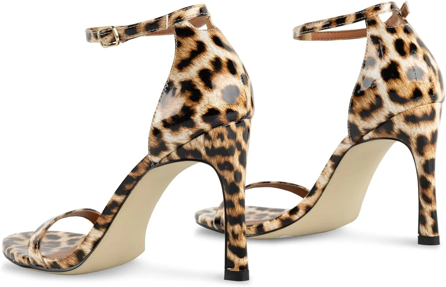 perixir Strappy Heels for Women High Stiletto Heels Sexy Prom Dressy Sandals Ankle Strap Heels Dainty Rope Stiletto Heel