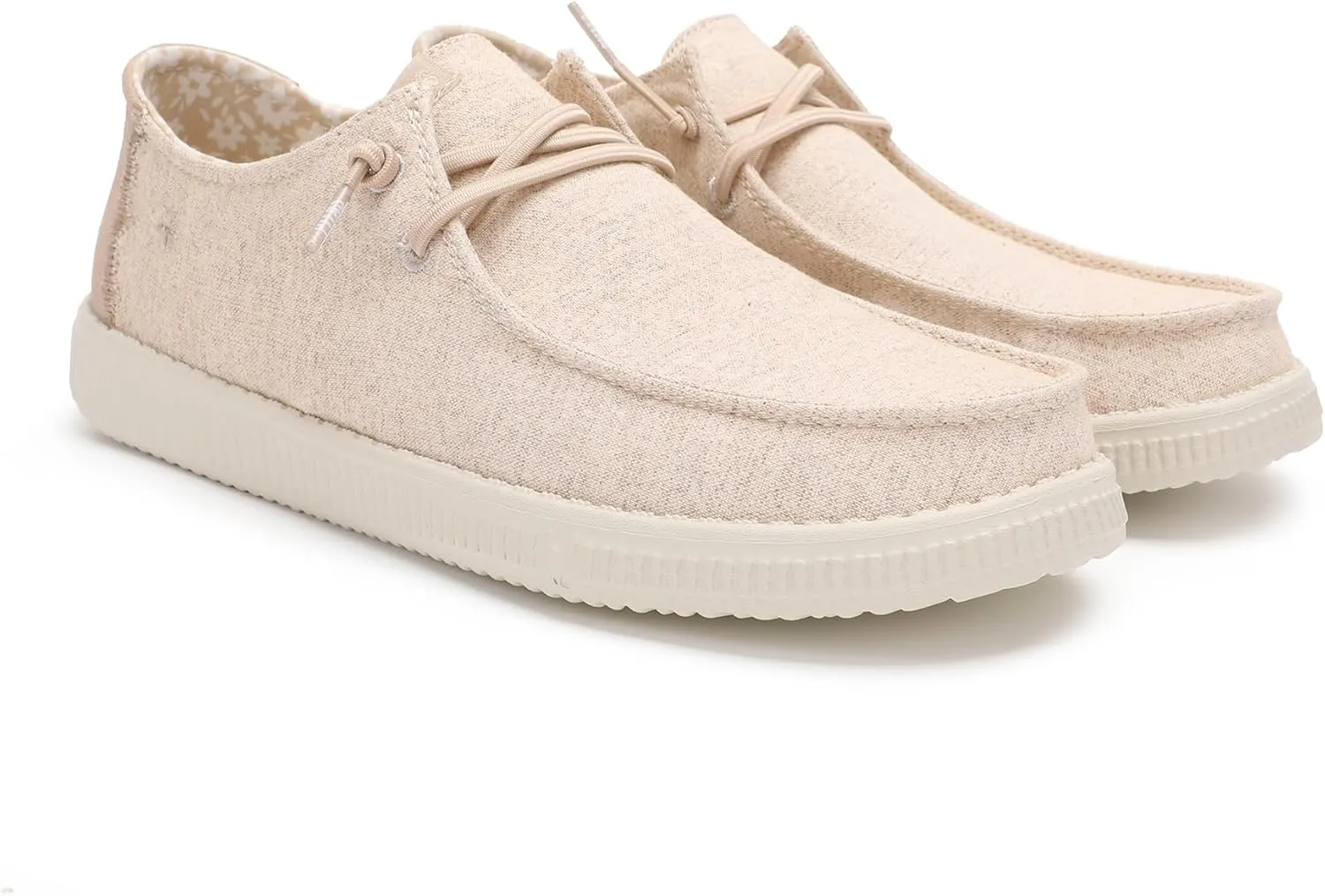 PITAS Fira Women's Slip-On Shoes | Lightweight Comfortable Casual Shoes | Stylish Daily Wear Loafers for Women | Beige