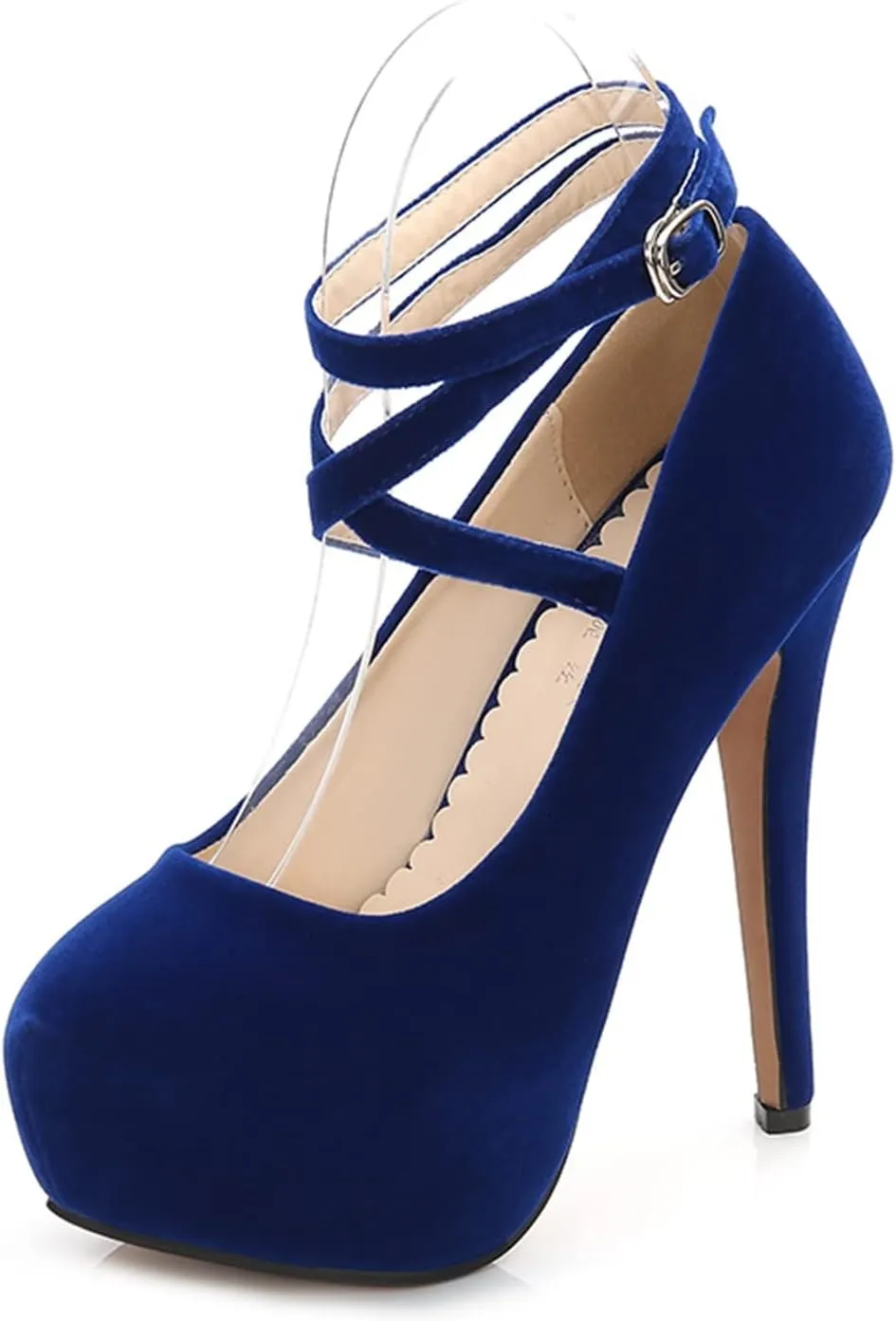 Plus Size High Heels Stylish Cross Strap Sandal Sexy Nightclub Wedding Dress Shoes Party Prom Office Dress Shoes