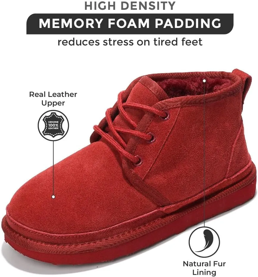 Project Cloud Ankle Boots for Women - Genuine Suede Shoes with Memory Foam Insole - Non-Slip Mini Winter Boots Shoes for Women 2025 (Julee)