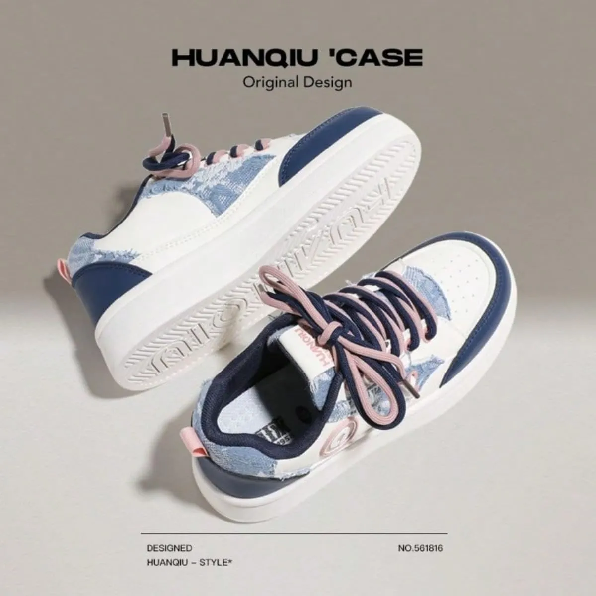 PU Leather Y2K Stylish Chunky Sole Sneakers Casual Flat Platform Shoes for Women Daily Wear School Travel All Season Sporty Fashion Versatile Footwear