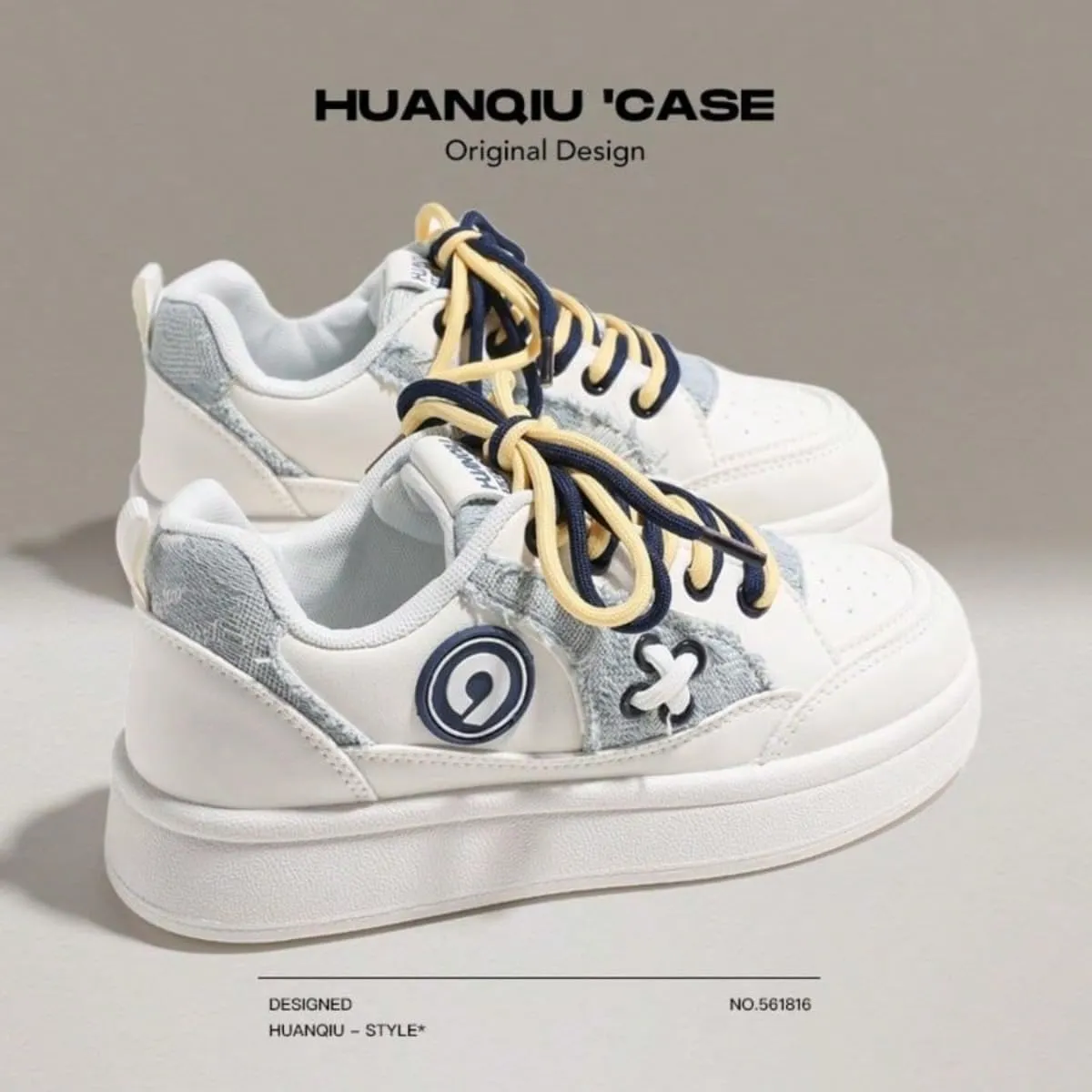 PU Leather Y2K Stylish Chunky Sole Sneakers Casual Flat Platform Shoes for Women Daily Wear School Travel All Season Sporty Fashion Versatile Footwear