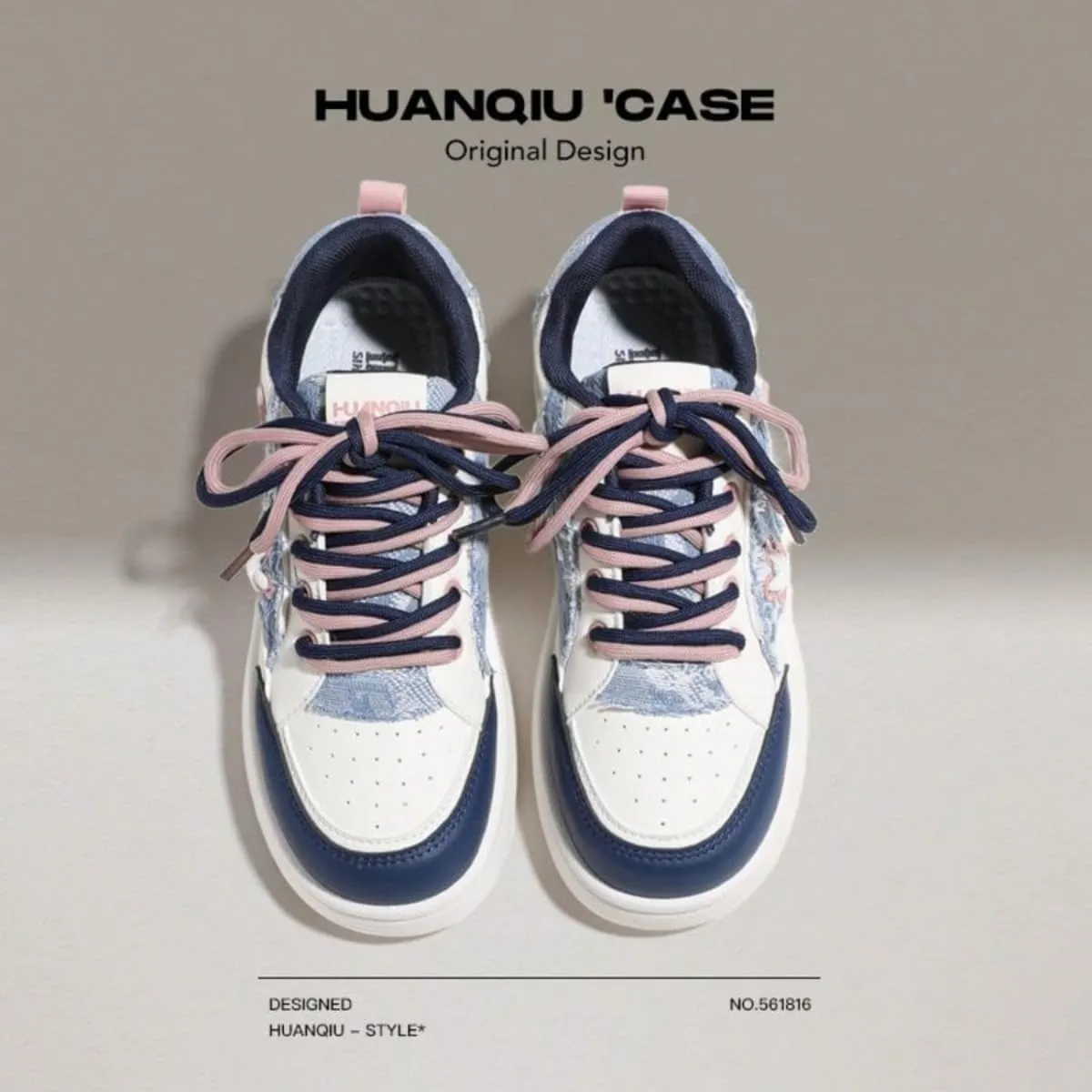 PU Leather Y2K Stylish Chunky Sole Sneakers Casual Flat Platform Shoes for Women Daily Wear School Travel All Season Sporty Fashion Versatile Footwear