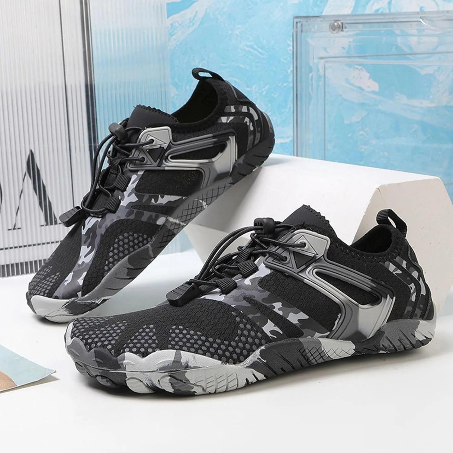 Quick Dry Aqua Shoes Women Men Barefoot Water Shoes for Beach Swim Pool Surf Yoga Hiking Kayaking Lightweight Non Slip Outdoor Sports
