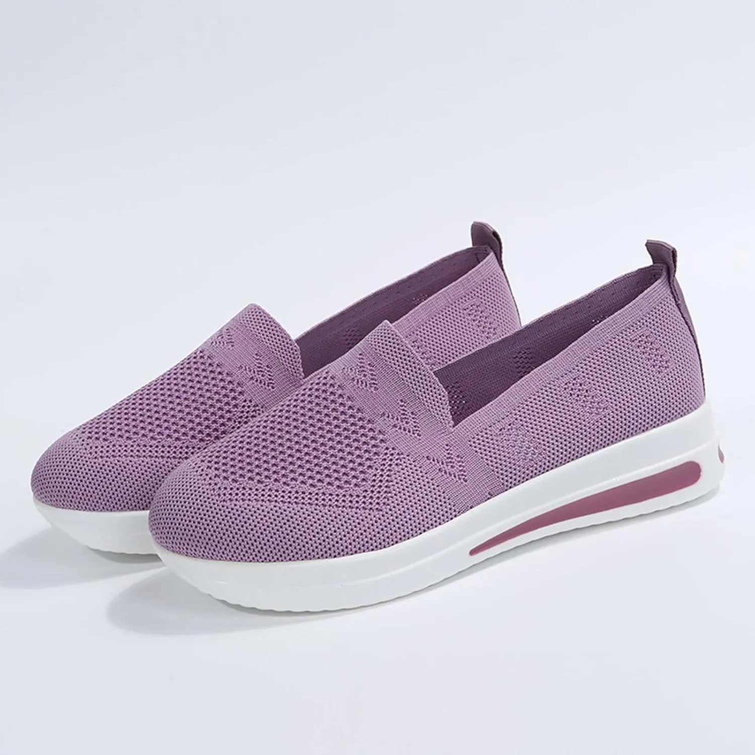 Quick Dry Casual Boat Shoes for Women Arch Support Air Cushioned Classic Comfort Flat Loafers Orthopedic Tennis Comfortable Lightweight Jogging Sneakers Padded Insole Slip on Tennis Footwears