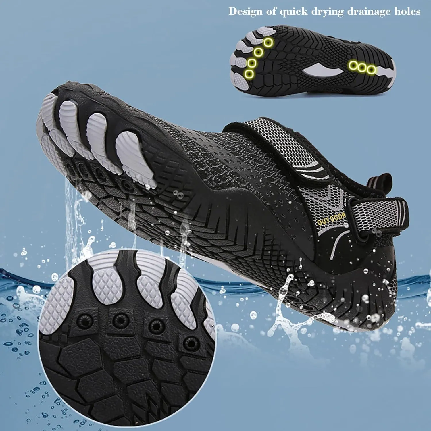 Quick Dry Water Shoes for Swimming Beach Pool Surf Barefoot Aqua Women Men Lightweight Non Slip Breathable Outdoor Sport Shoes