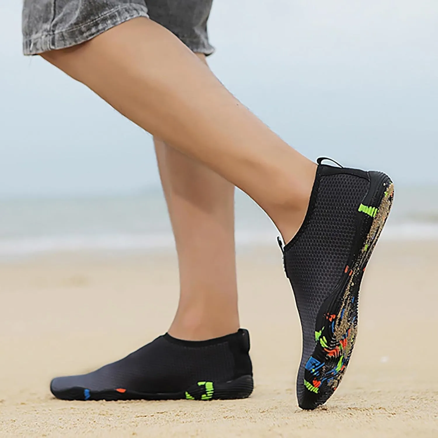 Quick Dry Water Shoes Women Men Barefoot Aqua Beach Swim Pool Surf Yoga Hiking Breathable Non Slip Lightweight Wide Toe Outdoor Sports