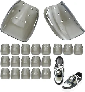 QWORK Metatarsal Guards for Safety Shoes and Boots - Metatarsal Shield Footwear Attachment, Universal Size, 20 Pairs
