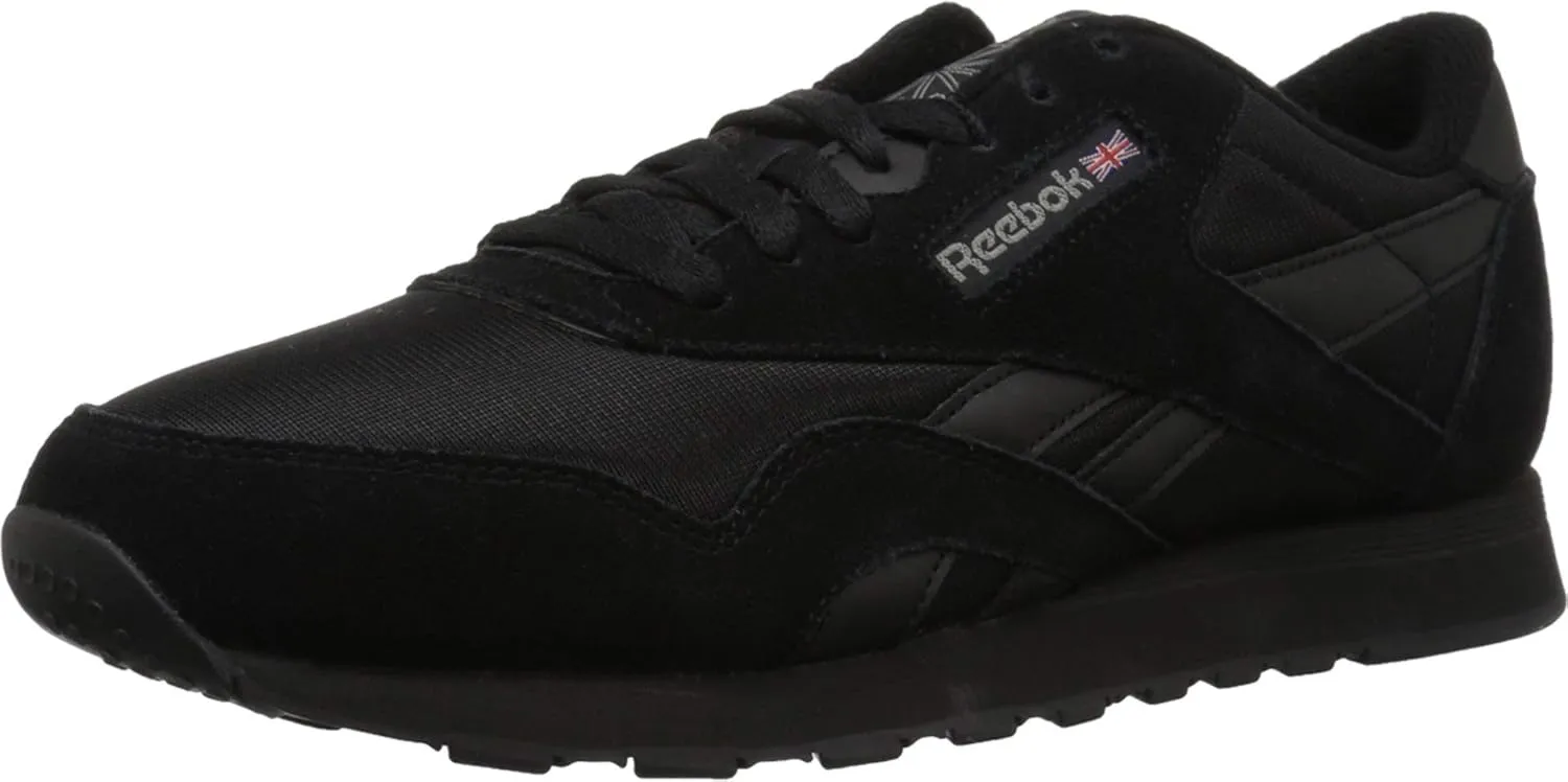 Reebok Mens Classic Cushioned Footbed Faux Leather Running & Training Shoes